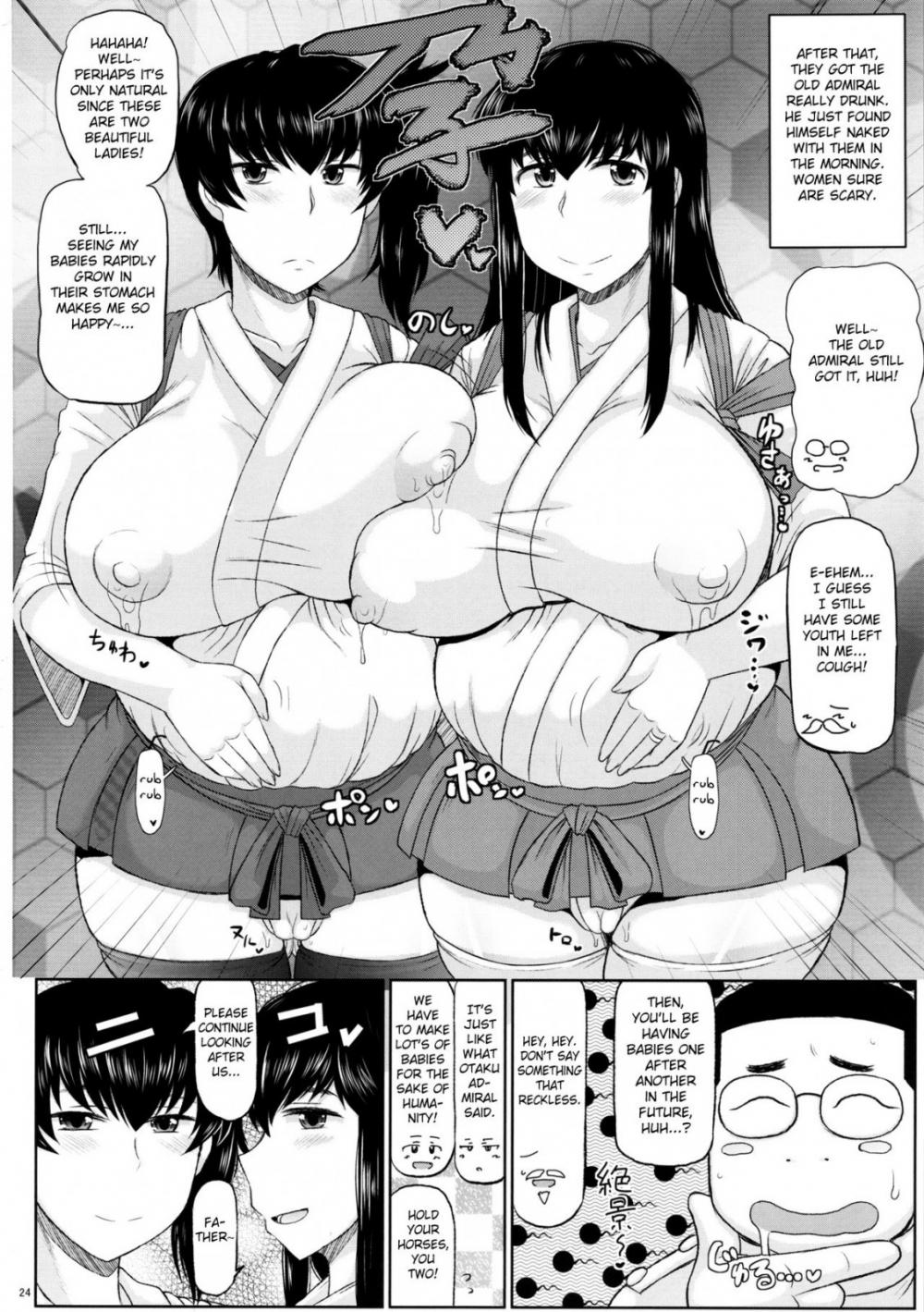 Hentai Manga Comic-Sex Practice With Kaga And Akagi-Read-25